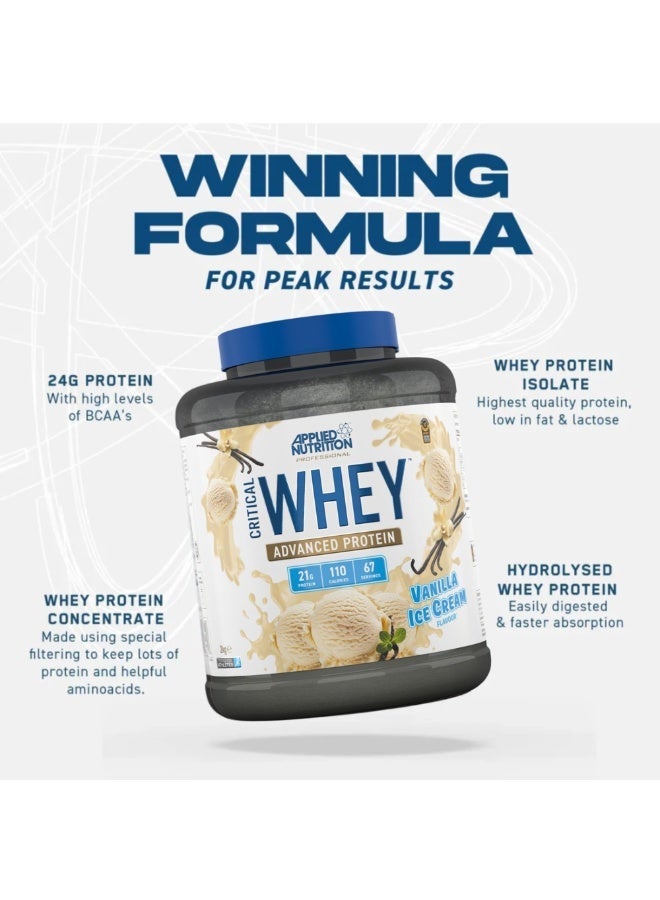 أبلايد نيوتريشن البروتين المتقدم للوي الحرج، نكهة الآيس كريم الفانيليا، 2 كغ - Image 4